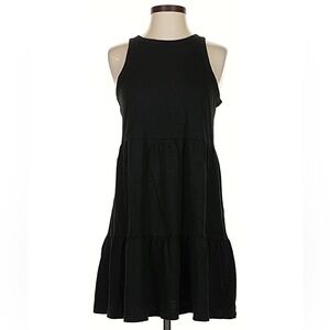 Gap Black Tiered Cotton Sleeveless Tank Dress Size S